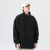 Men's Stand Collar Polar Fleece Jacket Coat - Image 3