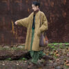 Vertical Plaid Women's Cotton-padded Robe - Image 2