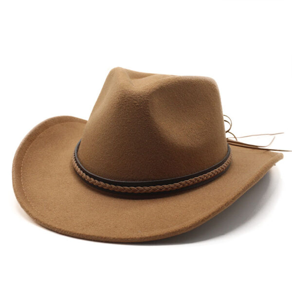 Men's And Women's Felt Fedora Hat - Image 3