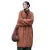 Vertical Plaid Women's Cotton-padded Robe - Image 5
