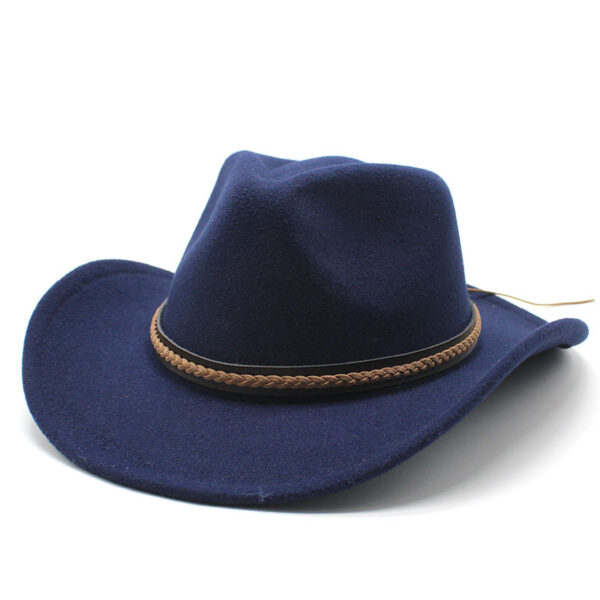 Men's And Women's Felt Fedora Hat - Image 7