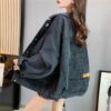 Spring And Autumn Denim Jacket Women's Embroidery Loose Korean Style All-matching Western Style - Image 7