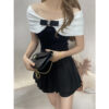 Bowknot Off-shoulder Knitted Top - Image 6