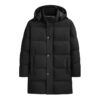 Men's Plus Size Thickened Thermal Long Pure Color Cotton Clothing Coat - Image 3