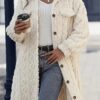Fashion Plush Casual Long Coat For Women - Image 2
