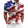 Men's Print Breathable Fashion Polo Shirt Top - Image 8