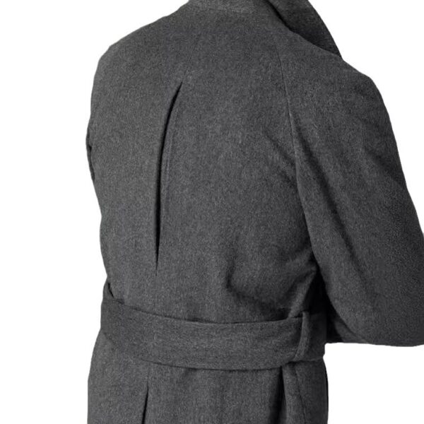 Men's Raglan Sleeves Woolen Coat Fashion Polo Collar Mid-length - Image 3
