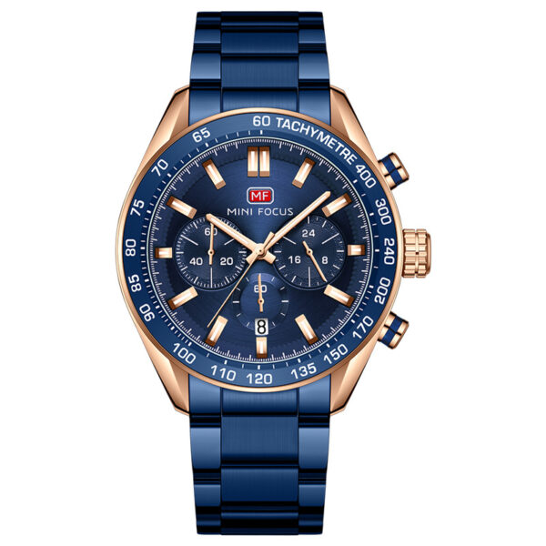 Men's Steel Belt Casual Quartz Watch Timing Business - Image 6