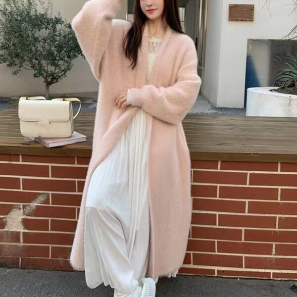 High Quality Lengthen And Thicken Long Sweater Coat - Image 6