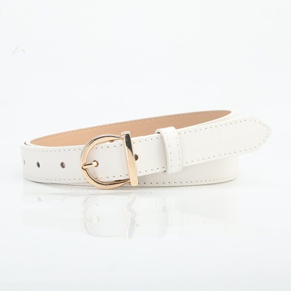 Fashionable All-match D-type Alloy Pin Buckle Women's Belt - Image 8
