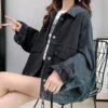 Spring And Autumn Denim Jacket Women's Embroidery Loose Korean Style All-matching Western Style - Image 3