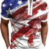 Men's Print Breathable Fashion Polo Shirt Top - Image 3