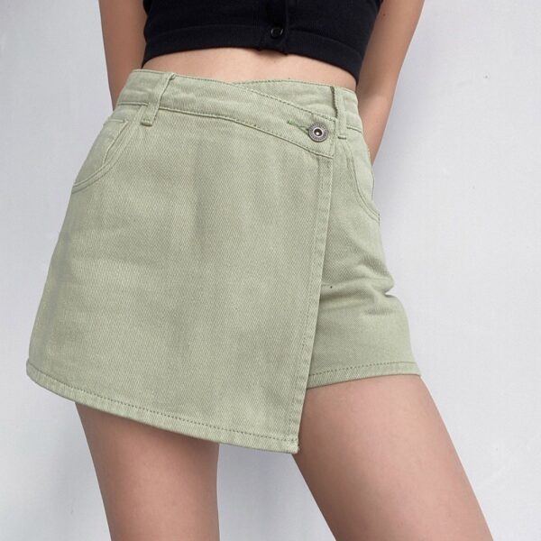 Anti-exposure Irregular Denim Skirt - Image 7