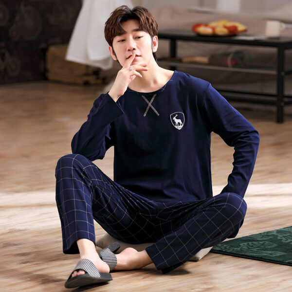 Men's Springsummer Thin Casual Pure Plus Size Middle Aged Homewear - Image 4