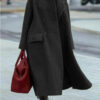 Pure Color Warm Keeping Woolen Coat - Image 6