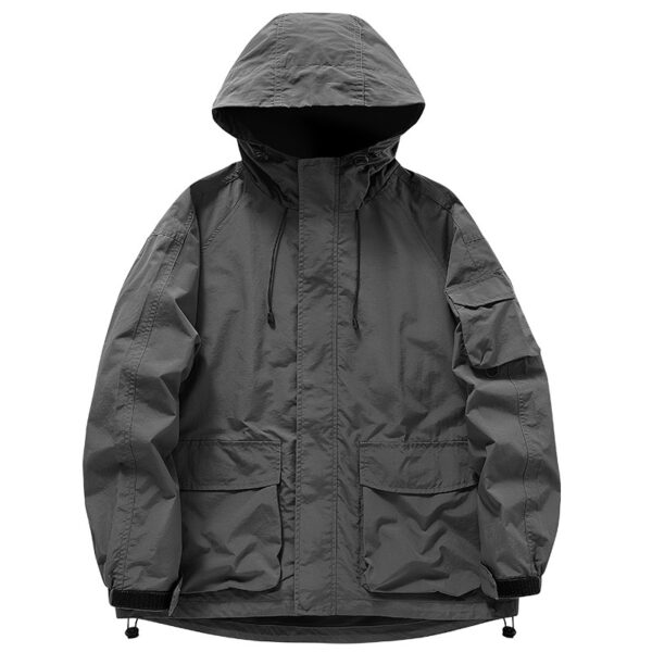 Outdoor Transparent Riding Casual Hooded Jacket - Image 5