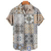 Men Shirts Tea Summer Shirt Top 5xl V-neck Vintage Clot - Image 10