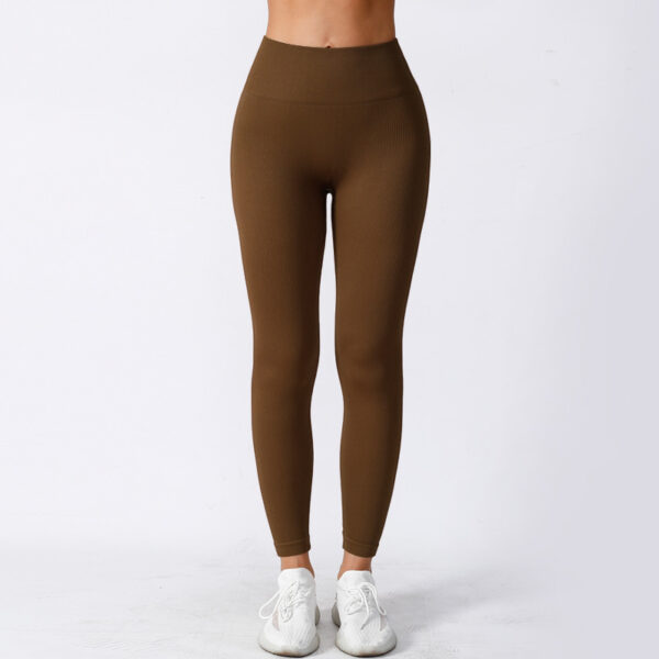 Women's Tight High Elastic Running Sports Thread High Waist Yoga Pants - Image 8