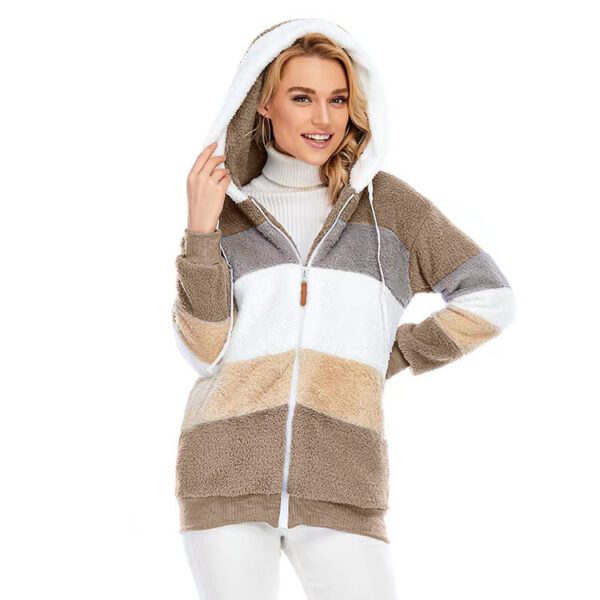 Winter Thick Warm Teddy Coat Woman Lapel Long Sleeve Fluffy Hairy Fake Fur Jackets Female Button Pockets Zipper Overcoat - Image 3