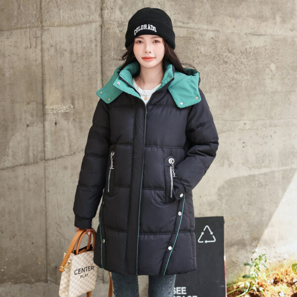 Winter Loose Down Cotton-padded Coat Women's Coat Mid-length Thickened - Image 6