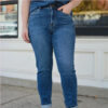 High Grinding Elastic Plus Size Women's Jeans - Image 5