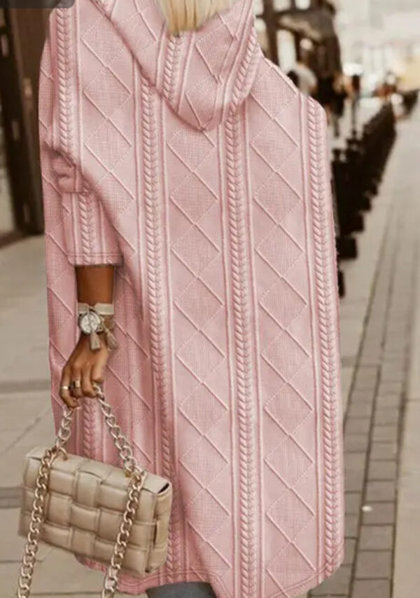 Fashion Solid Color Knitted Coat - Image 4