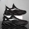 Fashion Hollow-sole LMen's Lace-up Sneakers Mesh Sports Shoesow Top Running Shoes - Image 3