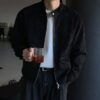 Brown Maillard Stand-up Collar Jacket - Image 4
