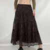 Retro Paisley Printed Skirt Women's Low Waist - Image 3