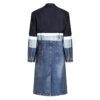 Autumn And Winter Contrast Color Splicing Coat Women's Mid-length - Image 2