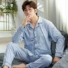 Spring And Autumn Loose Men's Pajamas Suit - Image 5