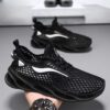 Fashion Hollow-sole LMen's Lace-up Sneakers Mesh Sports Shoesow Top Running Shoes - Image 7