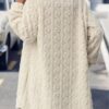Fashion Plush Casual Long Coat For Women - Image 5