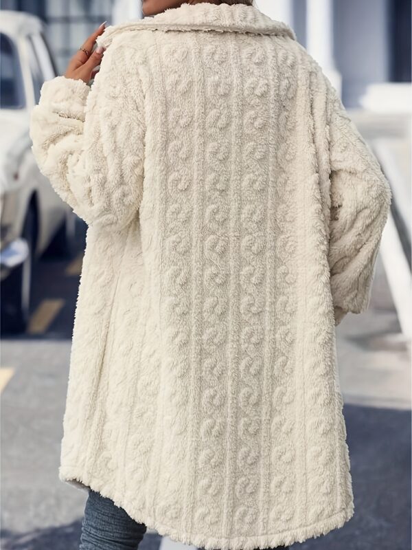 Fashion Plush Casual Long Coat For Women - Image 5