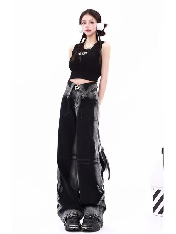 Women's High Street Flanging Jeans Autumn - Image 6