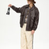 American Retro Street Trend Lapel PU Leather Jacket For Men - Image 4