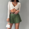 Women's Fashion Solid Color High Waist Skirt - Image 3