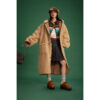 Winter Retro Long Hooded Berber Fleece Coat - Image 2