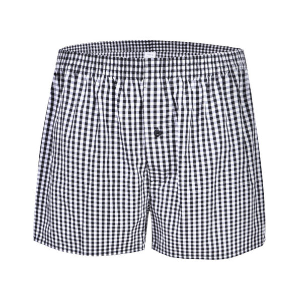 Men's Casual Loose Home Pants Plaid Shorts - Image 4