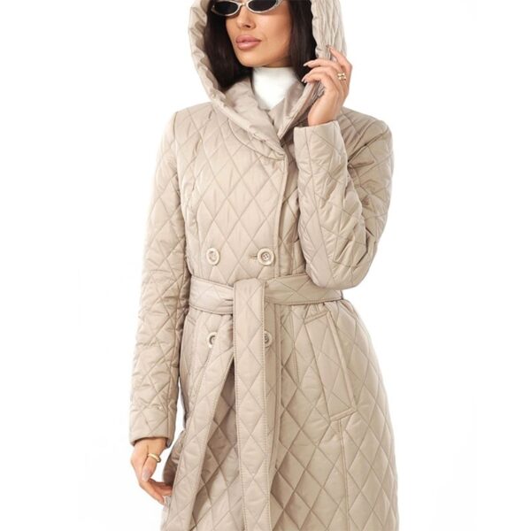 Winter Clothing Coat Hooded Padded Cotton Coat Lightweight - Image 2
