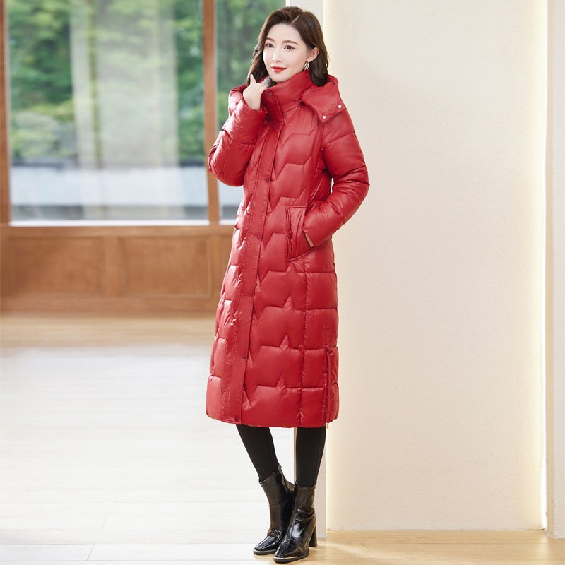 Down Cotton-padded Coat For Women Long Below The Knee Down Cotton-padded Coat For Women Long Below The Knee - Image 2