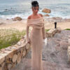 New One-shoulder Knitted Long-sleeved Dress Sexy Beach Holiday Long Dresses Womens Clothing - Image 6