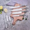 Kitchen Knife Set, 15 Piece Knife Sets with Block, Chef Knives with Non-Slip German Stainless Steel Hollow Handle Cutlery Set with Multifunctional Scissors Knife Sharpener  Amazon Platform Banned - Image 5