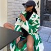 Women's Color Matching Fashion Long Sleeve Turn-down Collar Coat - Image 2