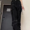 Women's Vintage Multi-pocket Jeans - Image 3