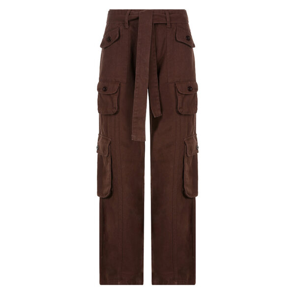 Retro Grey Work Jeans For Women European-american Style - Image 3
