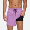 Men's Beach Pants Quick-drying Double-layer Swimming Trunks - Image 5