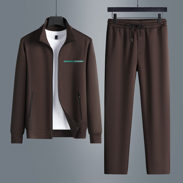 High-end Two-piece Long-sleeved Casual Sports Suit Men - Image 4