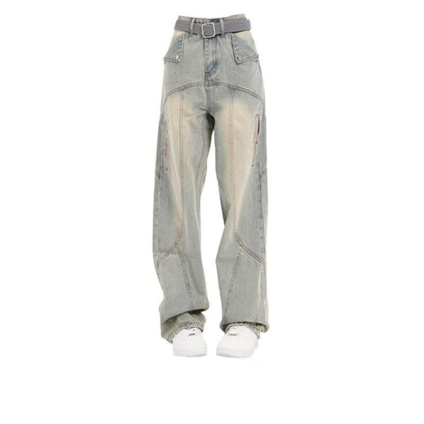 Women's Retro Straight American-style Wide-leg Jeans - Image 5