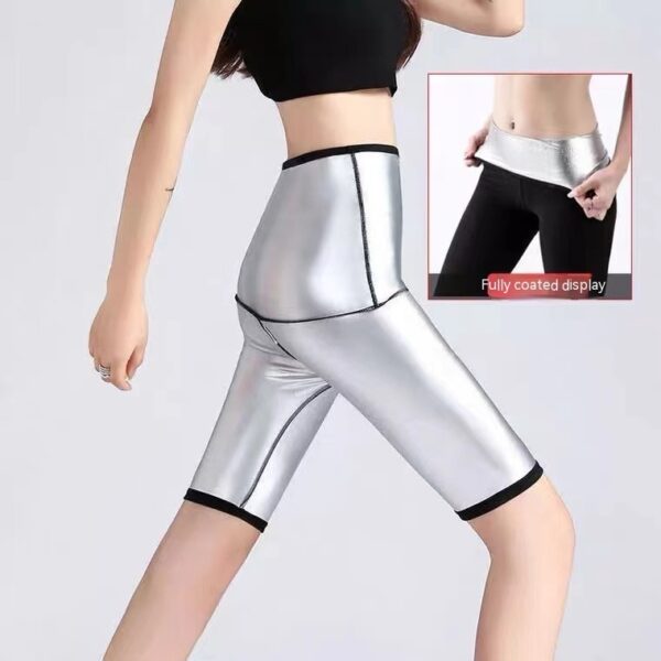 Sweat Wicking Pants 5 Points Skinny Leg Girdle Women's Fitness - Image 10